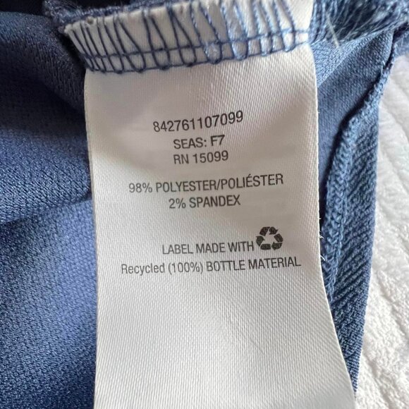 Women's Size Medium  Solid Blue Long Sleeve Pullover - Picture 5 of 7